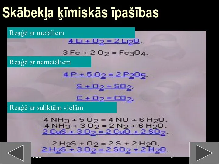 09/03/2023 Skābekļa ķīmiskās īpašības