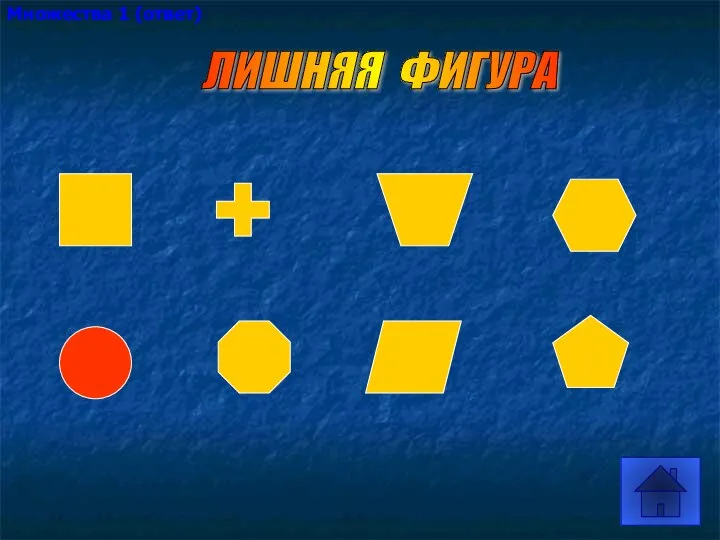 Множества 1 (ответ) ЛИШНЯЯ ФИГУРА