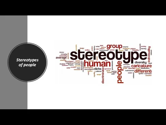 Stereotypes of people