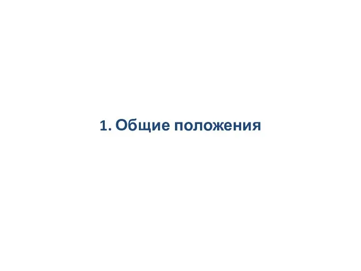 1. Общие положения