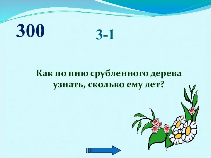 3-1 Как по пню срубленного дерева узнать, сколько ему лет? 300