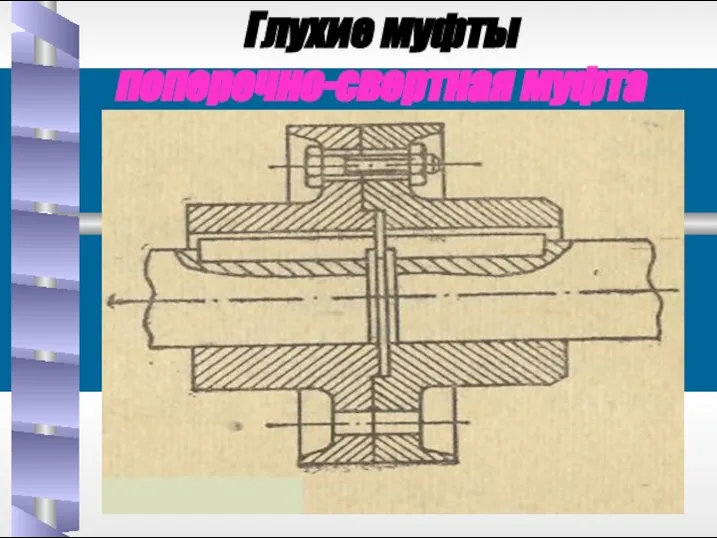 Глухие муфты поперечно-свертная муфта