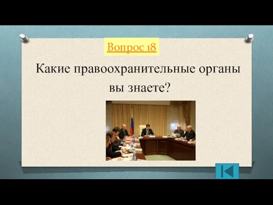 Вопрос 18 Какие правоохранительные органы вы знаете?