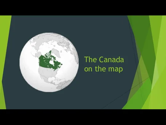 The Canada on the map