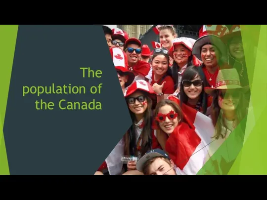 The population of the Canada