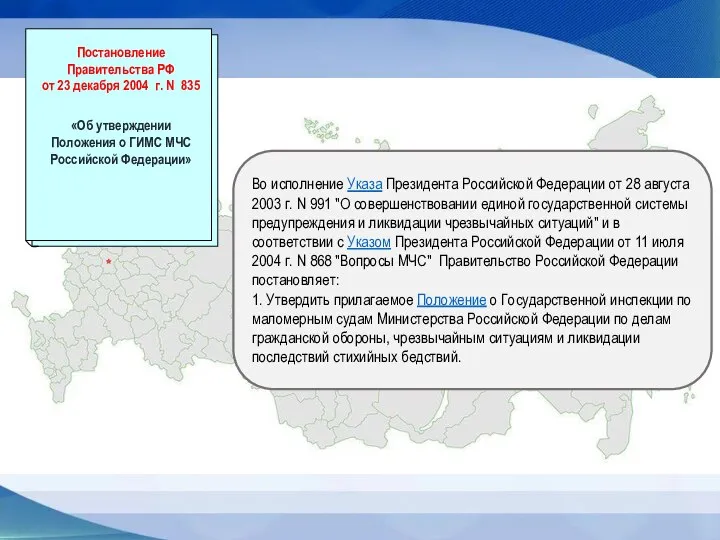 Во исполнение Указа Президента Российской Федерации от 28 августа 2003 г. N