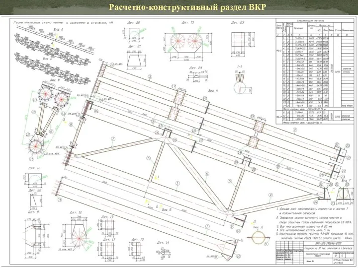 Расчетно-конструктивный раздел ВКР