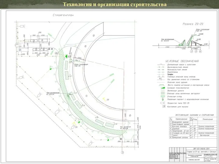 Технология и организация строительства