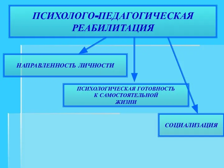 ПСИХОЛОГИЧЕСКАЯ ГОТОВНОСТЬ К САМОСТОЯТЕЛЬНОЙ ЖИЗНИ СОЦИАЛИЗАЦИЯ НАПРАВЛЕННОСТЬ ЛИЧНОСТИ ПСИХОЛОГО-ПЕДАГОГИЧЕСКАЯ РЕАБИЛИТАЦИЯ