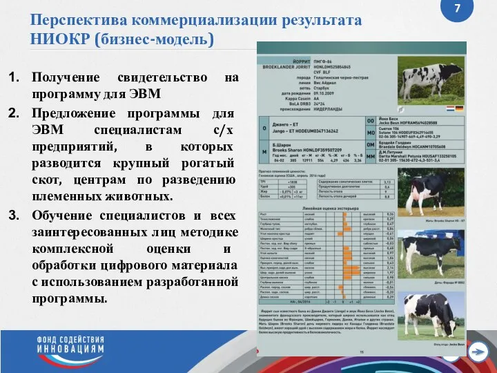 Перспектива коммерциализации результата НИОКР (бизнес-модель) Получение свидетельство на программу для ЭВМ Предложение