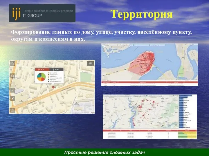 Территория Формирование данных по дому, улице, участку, населённому пункту, округам и комиссиям