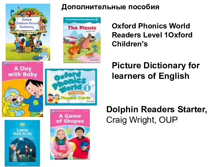 Дополнительные пособия Dolphin Readers Starter, Craig Wright, OUP Oxford Phonics World Readers