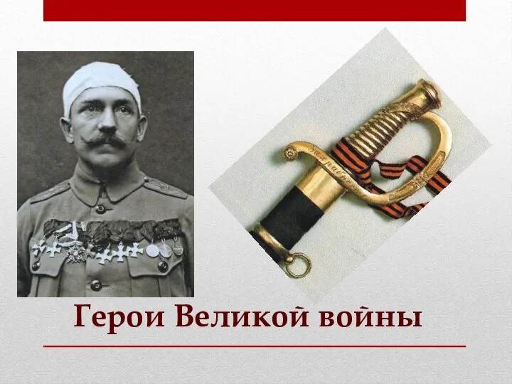 Герои Великой войны