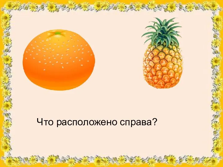 Что расположено справа?