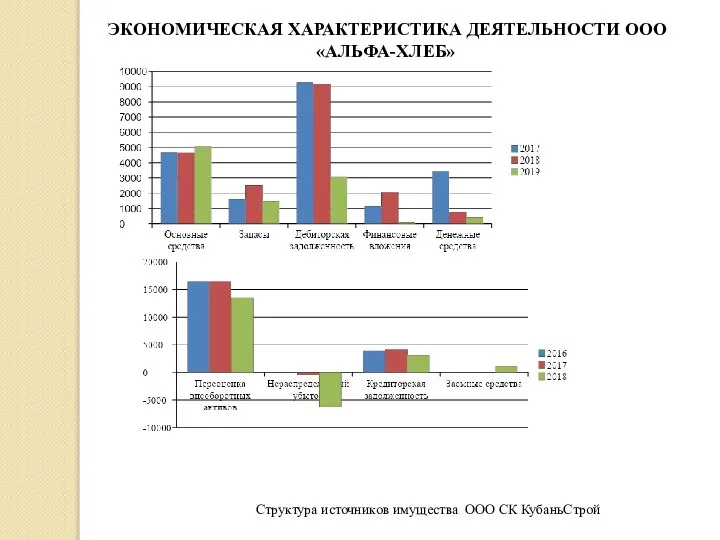 Структура источников имущества ООО СК КубаньСтрой ЭКОНОМИЧЕСКАЯ ХАРАКТЕРИСТИКА ДЕЯТЕЛЬНОСТИ ООО «АЛЬФА-ХЛЕБ»