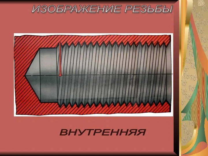 ИЗОБРАЖЕНИЕ РЕЗЬБЫ ВНУТРЕННЯЯ