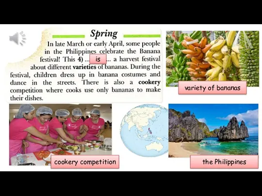 cookery competition the Philippines variety of bananas is
