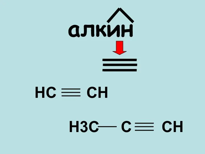 алкин НС СН Н3С С СН