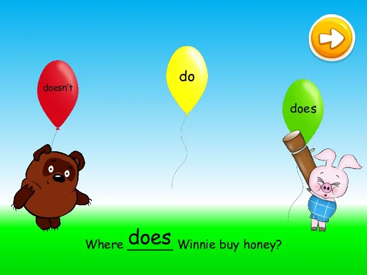 Where ______ Winnie buy honey? does