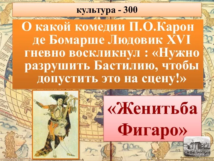 О какой комедии П.О.Карон де Бомарше Людовик XVI гневно воскликнул : «Нужно