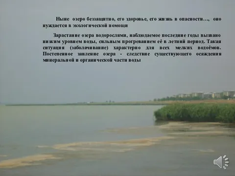 Nyní je jezero bezbranné, jeho zdraví, jeho život je v ohrožení. potřebuje