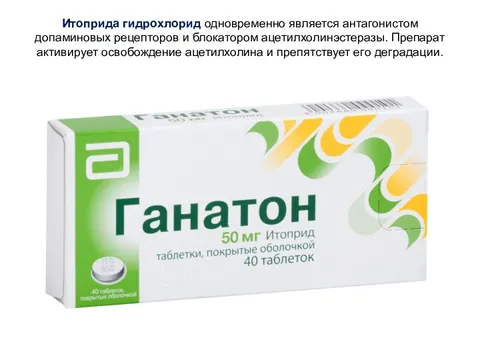 Ганатон и де нол. Ганатон 50 мг. Итоприда гидрохлорид 50. Итоприд препараты. Ганатон таблетки покрытые пленочной оболочкой.