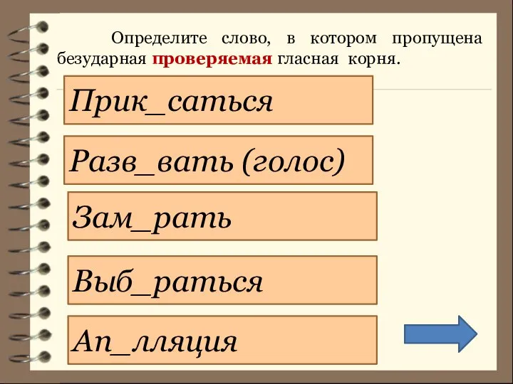 Правописание 8