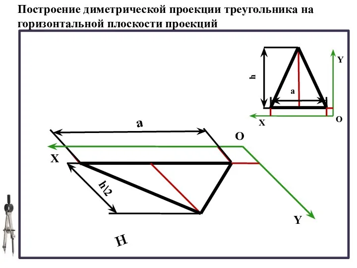 Шестиугольник на плоскости. Постройте изометрическую проекцию равностороннего треугольника. Аксонометрической косоугольной фронтальной изометрической проекции. Фронтальная диметрическая проекция треугольника. Аксонометрическая проекция пирамиды.