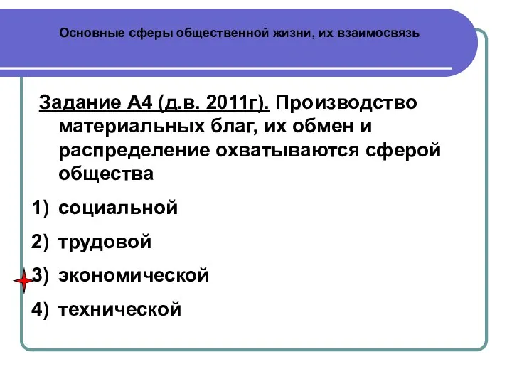 Назовите сферы общественной жизни с примерами Экономическая сфера общественных отношений